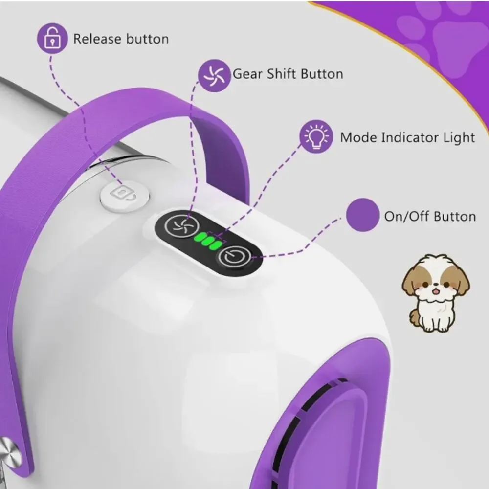 Homeika Pet Grooming Kit & Dog Hair Vacuum, 99% Pet Hair Suction, 1.5L Dust Cup